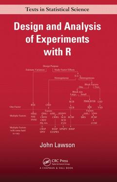 Couverture de l’ouvrage Design and Analysis of Experiments with R
