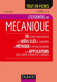 Cover of the book L'essentiel de mécanique - Licence 1 / 2