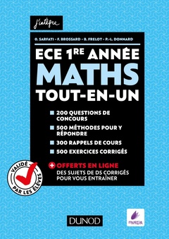 Couverture de l’ouvrage Maths ECE 1re année - Tout-en-un - Validé par les élèves