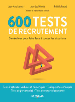 Couverture de l’ouvrage 600 tests de recrutement