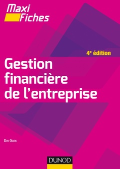 Couverture de l’ouvrage Maxi fiches - Gestion financière de l'entreprise - 4e éd.