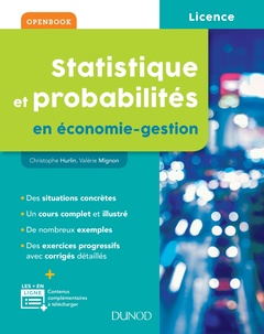 Couverture de l’ouvrage Statistique et probabilités en économie-gestion