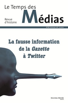 Cover of the book Le Temps des médias n° 30