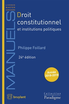 Cover of the book Droit constitutionnel et institutions politiques