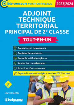 Couverture de l’ouvrage Adjoint technique territorial principal de 2e classe 2018-2019