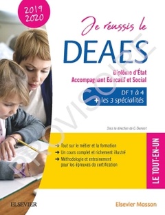 Cover of the book Je réussis le DEAES - Diplôme d'État Accompagnant Éducatif et Social - 2019-2020