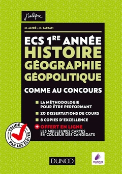Couverture de l’ouvrage ECS 1re année - Histoire Géographie Géopolitique - Comme au concours