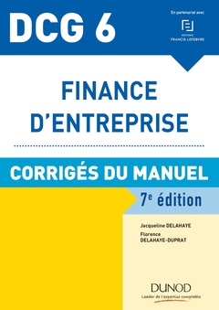 Couverture de l’ouvrage DCG 6 - Finance d'entreprise