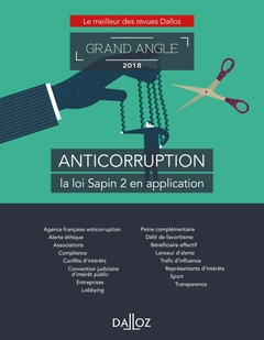 Couverture de l’ouvrage Anticorruption, la loi Sapin 2 en application
