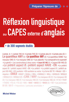 Cover of the book Anglais. Préparer l'épreuve de réflexion linguistique au CAPES externe d'anglais