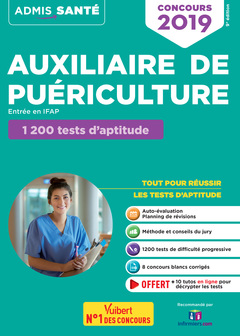 Cover of the book Concours Auxiliaire de puériculture - Entrée en IFAP - 1200 tests d'aptitude