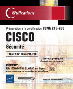 Couverture de l’ouvrage CISCO - Sécurité - Préparation à la certification CCNA 210-260