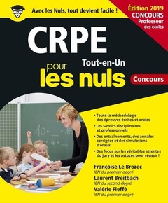 Cover of the book CRPE Tout-en-un pour les Nuls Concours 4e édition