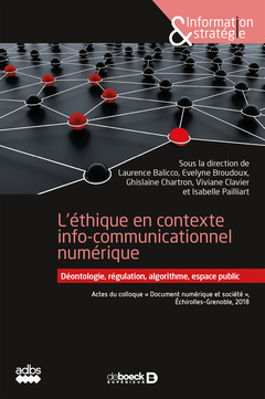 Couverture de l’ouvrage L'éthique en contexte info-communicationnel numérique