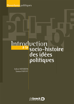 Cover of the book Introduction à la socio-histoire des idées politiques