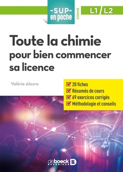 Cover of the book Toute la chimie pour bien commencer sa licence