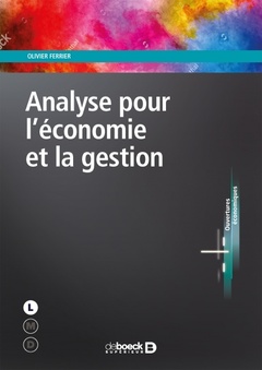 Cover of the book Analyse pour l'économie et la gestion