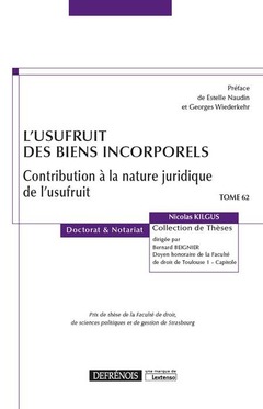 Cover of the book L USUFRUIT DES BIENS INCORPORELS