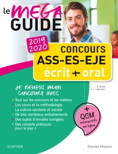 Couverture de l’ouvrage Concours ASS - ES - EJE - Le Méga Guide 2019-2020