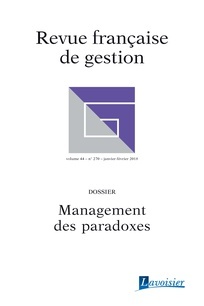 Cover of the book Management des paradoxes