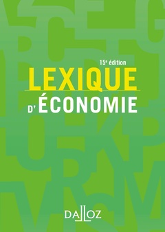 Cover of the book Lexique d'économie 15ed