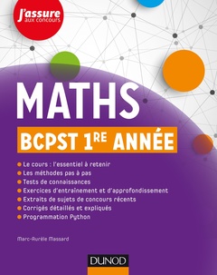 Cover of the book Maths BCPST 1re année