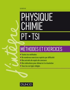 Couverture de l’ouvrage Physique Chimie - PT-TSI - Méthodes et exercices
