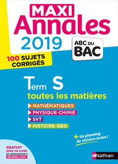 Cover of the book Maxi Annales Bac 2019 - Term S