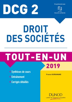 Cover of the book DCG 2 - Droit des sociétés 2019