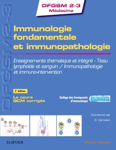 Couverture de l’ouvrage Immunologie fondamentale et immunopathologie