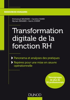 Couverture de l’ouvrage Transformation digitale de la fonction RH