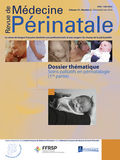 Cover of the book Soins palliatifs en périnatalogie - 1ère partie