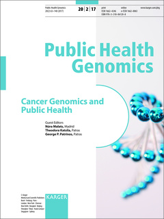 Cover of the book Cancer Genomics and Public Health