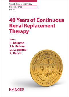 Cover of the book 40 Years of Continuous Renal Replacement Therapy