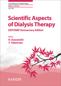 Couverture de l’ouvrage Scientific Aspects of Dialysis Therapy