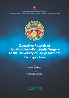 Cover of the book Operative Records of Hepato-Biliary-Pancreatic Surgery at the University of Tokyo Hospital