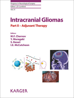 Couverture de l’ouvrage Intracranial Gliomas Part II - Adjuvant Therapy