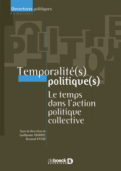 Couverture de l’ouvrage Temporalité(s) politique(s)