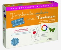 Couverture de l’ouvrage J'explore les couleurs (en français et en anglais) avec Montessori