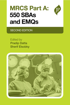 Couverture de l’ouvrage MRCS Part A: 550 SBAs and EMQs
