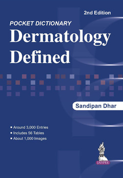 Couverture de l’ouvrage Pocket Dictionary: Dermatology Defined