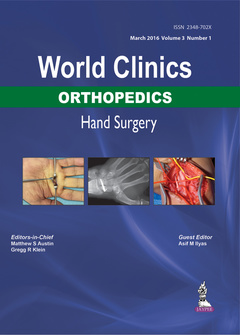 Couverture de l’ouvrage World Clinics: Orthopedics: Hand Surgery