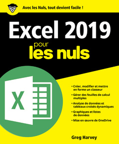 Couverture de l’ouvrage Excel 2019 pour les Nuls