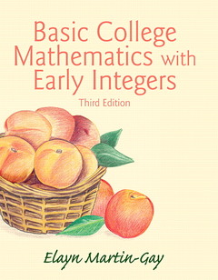 Couverture de l’ouvrage Basic College Mathematics with Early Integers 