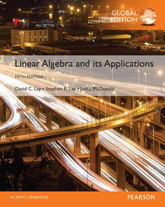 Cover of the book Linear Algebra and Its Applications, Global Edition 