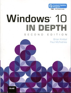 Couverture de l’ouvrage Windows 10 In Depth