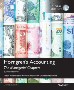 Couverture de l’ouvrage Horngren's Accounting, The Managerial Chapters, Global Edition
