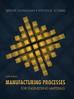 Cover of the book Manufacturing Processes for Engineering Materials