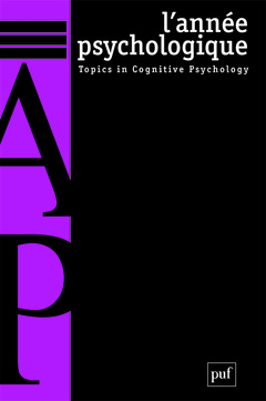 Cover of the book Annee psychologique 2018 - n 4