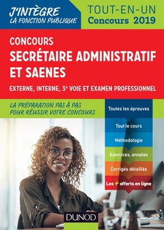 Cover of the book Concours Secrétaire administratif et SAENES - Tout-en-un - Concours 2019